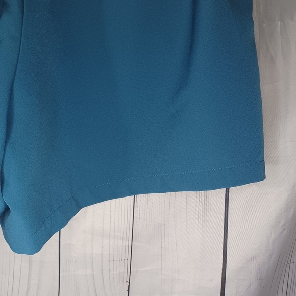 Sincerely Jules High Waist Pleated Blue Shorts - Picture 10 of 11